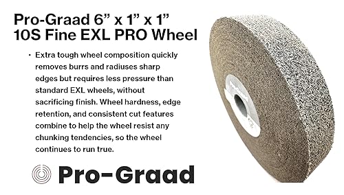 EXL PRO Convolute Deburring Polishing Wheel - 6' x 1' x 1' 10S Fine Silicon Carbide - Professional Grade - Metal Deburring, Finishing and Polishing Wheel - (1 Pack) - Poueer