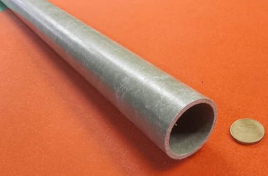 FRP Fiberglass Round Tube 1.75' (1-3/4') OD x 1.50' (1-1/2') x 5 Ft. Length Green 1 pc - Poueer