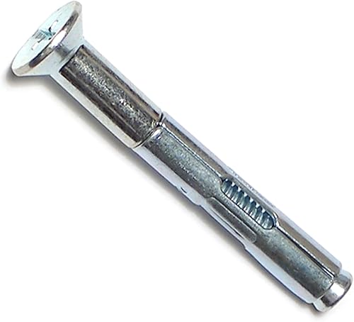 014973243142 Flat Sleeve Anchors, 1/4 x 2, Piece-100 - Poueer