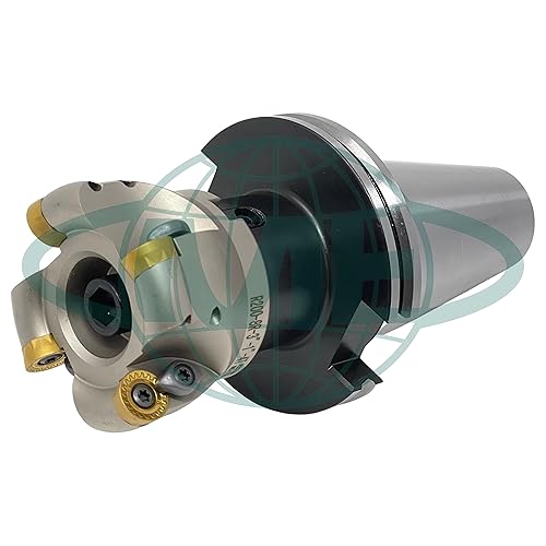 CME 6' 90° Indexable Face Mill w/ CAT50 Arbor, APKT1604 Inserts Included, 8 Flutes - Poueer