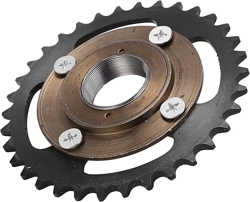 Dilwe Electric tricycle chainring, 420 34T sprocket Toothless flywheel for ATV -kart - Poueer