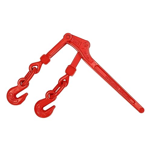 4 Pack Mytee Products Lever Style Snap Binders 5/16' - 3/8' G70 Each Chain Binder 5400 Lbs Working Load Limit | Lever Chain Binders for Flatbed Truck Trailer (4 Pack) - Poueer