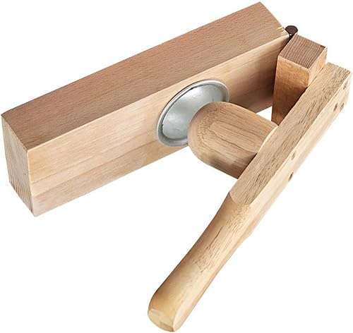 caralei Practical Wood Mochi Maker Convenient Kitchen Embosser Tool Practical Thick Wood Dough Press for Traditional Snacks Wood - Poueer