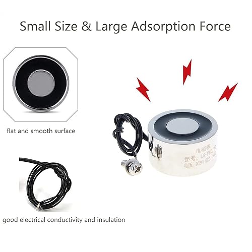 Heyiarbeit 12V DC 1500N Electric Lifting Magnet Electromagnet Solenoid Lift Holding 80mmx38mm - Poueer