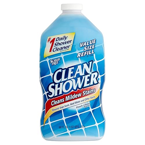Scrub Free Clean Daily Shower Cleaner Refill, 60 Fl Oz (4) - Poueer