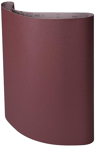 3M Cloth Belt 340D, Aluminum Oxide, 60' Length x 37' Width, P120 Grit (Pack of 1) - Poueer
