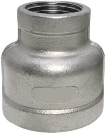 BSPT Female Reducer Coupler 1/8 to 4' 304 Stainless Steel Pipe Fitting Connector 1PC(2-1/2 x 1-1/4 Inch) - Poueer
