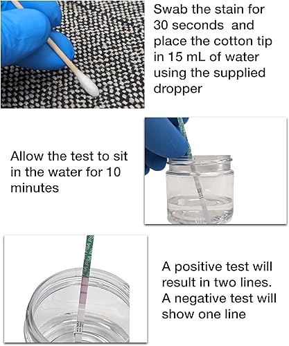 Semen Detection Test - P30 Antigen - Perform Five Tests - Used in Forensic Science Labs - Includes Supplies and Directions - Poueer