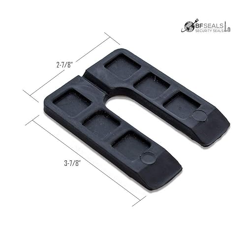Plastic Structural Shim Horseshoes U Shape, Size: 3' x 4' x 1/4'. Pack of 50 Pcs. Black Color, Made in U.S.A. Levelers for Window & Door Shims. BFSEALS Free & Quick Shipping - Poueer