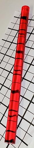 3/4' Diameter x 36' Long RED Clear Translucent Extruded Acrylic Plexiglass Rod - Approx. 19mm - Poueer