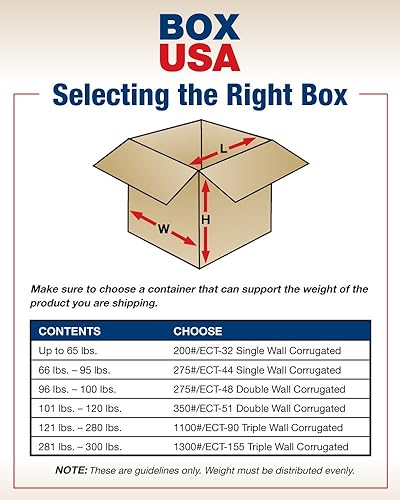 BOX USA 13 x 7 x 7 Corrugated Cardboard Boxes, Long 13'L x 7'W x 7'H, Pack of 25 | Shipping, Packaging, Moving, Storage Box for Home or Business, Strong Wholesale Bulk Boxes - Poueer
