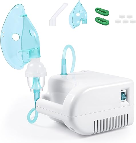 VITA-Mist AIR Compressor & Nebulizer Nebulizer Machine Portable Nebulizer for Adults and Kids with 1 Set of Kits - Poueer