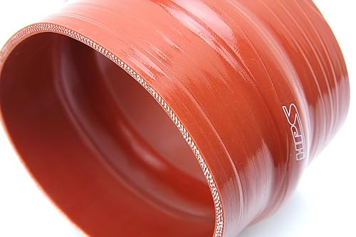 2' ID, 4' Length, Silicone Hump Coupler Hose, Ultra High Temp 4-Ply Aramid Reinforced, 90 Psi Max. Pressure, 500F Max. Temperature, SHC-200-L4-HOT, Silicone, Orange - Poueer