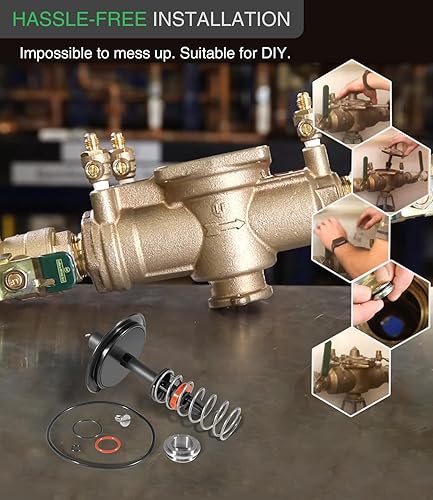 0887785 RK 009M2-VT 1' 009M2 Total Relief Valve Repair Kit Assembly for 1' LF009M2, 009M2 Backflow Preventers, 009 & LF009 Reduced Pressure Zone Assemblies, RK-009 - Poueer