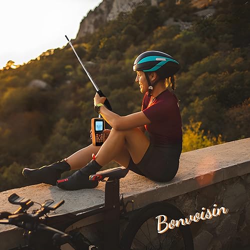 Bonvoisin Hotwire Anemometer Handheld CFM/CMM Air Flow Velocity Meter Wind Speed Gauges with Backlight LCD Display for HVAC in-Duct Airflow Air Velocity Temperature(Thermal Anemometer) - Poueer