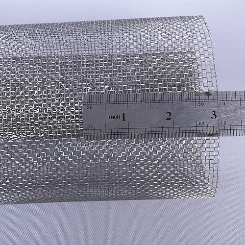 Stainless Steel 304 Wire Mesh 23.6 Inchx10 Foot - 10 mesh 0.45mm Diameter Hardware Cloth - Poueer