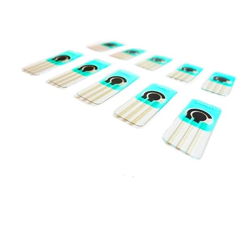 3-in-1 Electrochemical Electrodes, Screen-Printed Carbon Electrode |PET-Substrate| Ag/Agcl- Reference Electrode|Carbon Working Electrode and Auxiliary Electrode (10) - Poueer