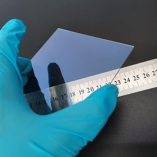 ITO (Indium tin Oxide)Substrate Coated Conductive Glass Slides 100×100×0.7mm 7ohm/sq (6pcs) - Poueer
