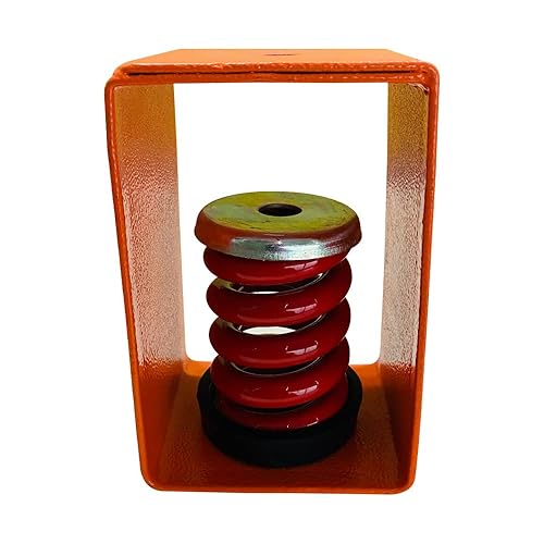 Spring Hanger Vibration Isolator, Load 132lbs and 1' Deflection (Green, Pack of 4) - Poueer