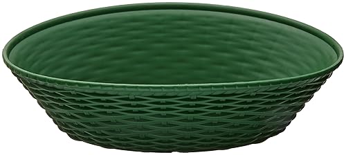 Carlisle FoodService Products 650409 WeaveWear Oval Serving Basket, 9' x 6', Green (Pack of 12) - Poueer