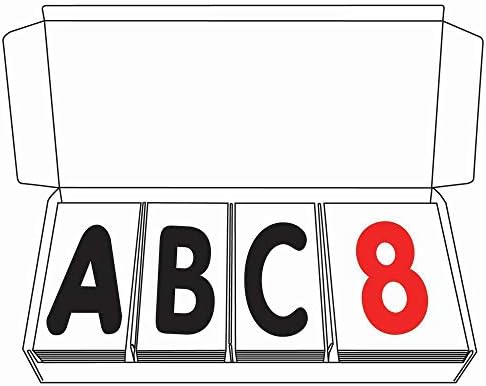 Black on Clear Replacement Letters, 96399 - Poueer