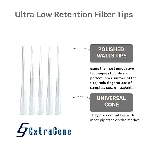 Universal 200 ul Pipette Tips, Racked, Sterile, DNase/RNase & Pyrogen Safe, 96 Tips/Rack, Pk x 10 Racks (Yellow) - Poueer