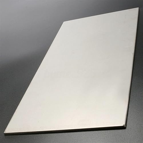 Titanium Sheet Titan Alloy Thickness 2mm/3mm/ 4mm Titanium Plate Sheet 100X100/150X150/150X300(Thickness 2mm,150x300mm) - Poueer