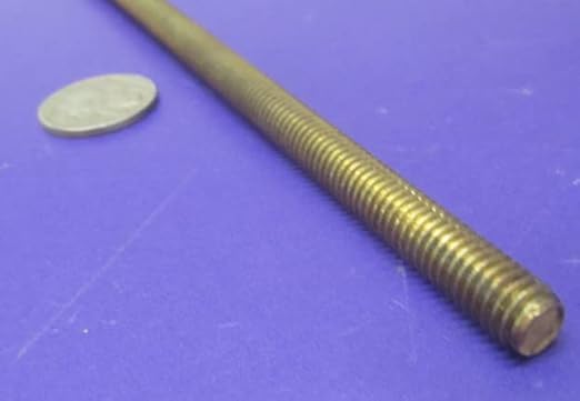 Brass Fully Threaded Round Rod, RH, 5/16'-18 Diameter x 12' Length, 2 Pc. - Poueer