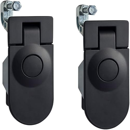 Compression Latch Flush Mount Trigger Latch Height 52mm, Compression Latch for RV Camper Car Truck Marine (Black Keyless, 5 Packs) - Poueer