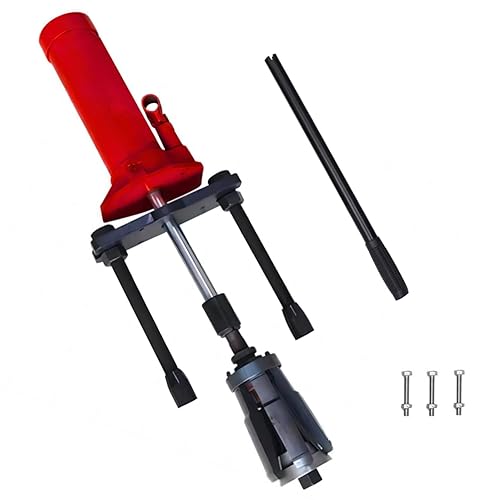15T Hydraulic Cylinder Liner Puller Tool, Universal Cylinder Sleeve Removal Tool for 80mm-140 mm/3.15”-5.51” Cylinder Liner, Dry & Wet Hydraulic Cylinder Liner Puller for Tractor Car Repair - Poueer