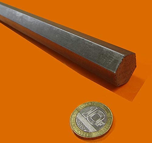 1018 Carbon Steel Hex Rod .875' Diameter x 6 Foot Length 1 Piece - Poueer