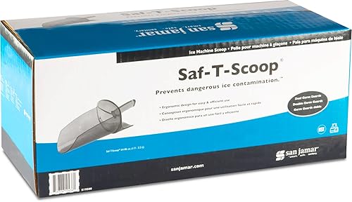 San Jamar SI9500 Polycarbonate Saf-T-Scoop Only, 64oz to 86oz, for Ice Machine, Blue - Poueer