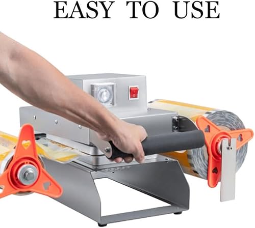 Food Tray Sealer Machine, Takeaway Box Hand Pressure Food Packaging Machine with Temperature Control - Commercial Stainless Steel Vegetables (20 * 14cm) - Poueer