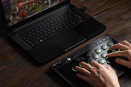 8BitDo All-Button Arcade Controller for Xbox Series X|S, Xbox One & PC – 2.4G Wireless, Low-profile Mechanical Switches, Programmable Buttons, Hot-swappable PCB, RGB Lighting - Officially Licensed - Poueer
