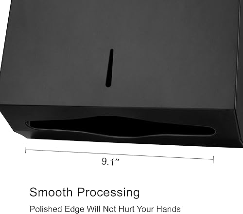 Paper Towel Dispenser, Commercial Stainless Steel Tri-fold/Multi-fold/C-Fold Paper Towel Holder Wall Mount Key (Gold) - Poueer