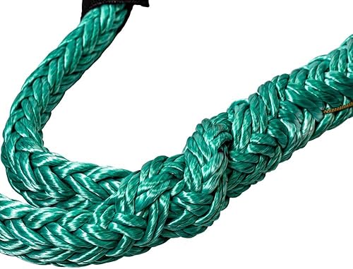 ROPE Logic Samson 3/4IN TENEX Eye Sling 12FT Arborist Rigging,Green - Poueer