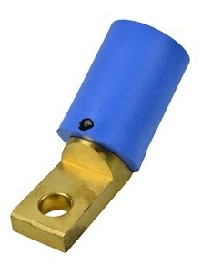 Marinco Power Products CL40MR-ANGLE-D CL 16 Series Bus bar Mount Inlet (400A/ 600V) Male Angled 30Deg - Blue (D) - Poueer
