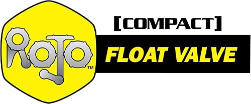 Jobe Valves J-RJVC0075 Rojo Compact Low-Pressure Valve with 2' Narrow-Weighted Float, 2' Extension Arm, 20L/Min, 150PSI, 3/4' NPT Inlet, Yellow/Black - Poueer