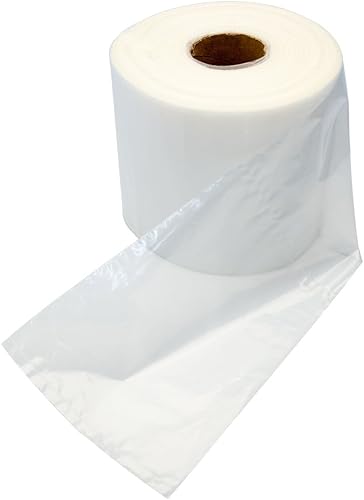 55 Gallon Clear Plastic Drum Liners, Food Grade, 38' x 63', 3-Mil, Roll of 50 - Poueer