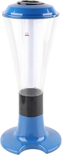 Beerenser with Tap 3L enser Multipurpose Glow in The Dark Tabletop Wine Tap for Home Bar KTV (Blue)(Painted Silver) - Poueer