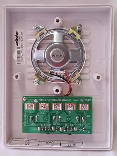 ALPHACO IS543 5/4/3 WIRE INTERCOM STAT-PLAST - Poueer