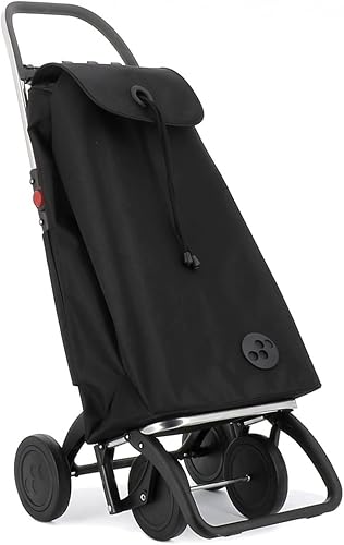 Rolser I-Max MF 4 Wheel Foldable Shopping Trolley - Orange - Poueer