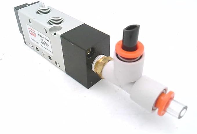 MMA-41PAS 1/8' NPT, 4-Way, 5 Port, Actuation: AIR/Spring, AIR Pilot Valve, Spool - Poueer