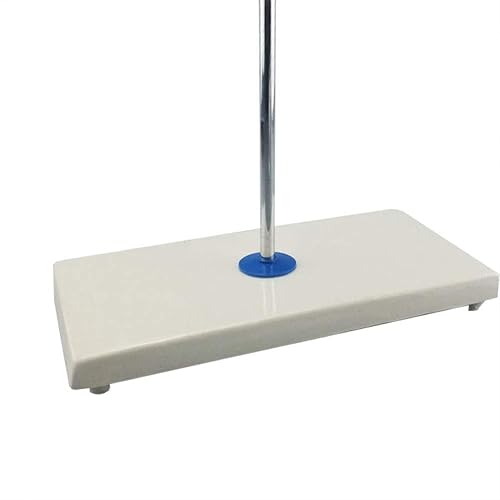 Burette Stand Titration Bench (Titration Set) Burette Stand White Porcelain Length * Width 11×5.5in (Pole Diameter×Height 0.39× 25.59in) - Poueer