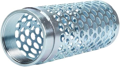 Steel 2' NPSH Thin Barrel Suction Strainer - Poueer