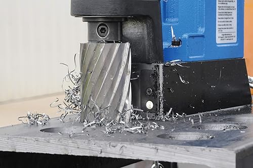 Hougen 12118 9/16 Inch Diameter x 1 Inch Depth of Cut 12,000 Series High Speed Steel Annular Cutter 3/4 Inch Weldon Shank for Magnetic Drills - Poueer