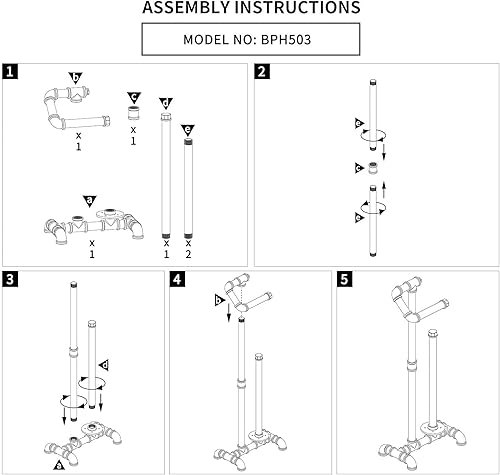 KES Toilet Paper Holder Stand with Reserve Industrial Pipe Toilet Paper Holder Bathroom Toilet Paper Storage Black, BPH503A-BK - Poueer