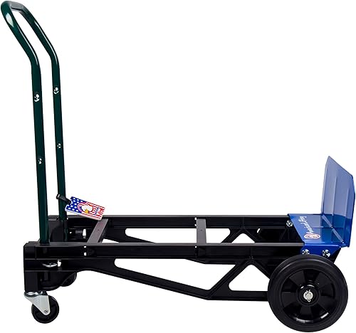 400 lb Capacity Ultra Lightweight Super Strong Nylon Convertible Hand Truck & Dolly - Poueer