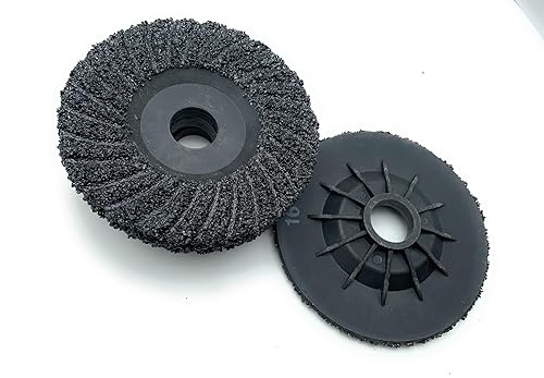 SIGNI 5 Pack SiC Plastic Back Grinding Wheel for Granite/Marble/Concrete and Glasses (4.5 INCH, 8 GRIT) - Poueer