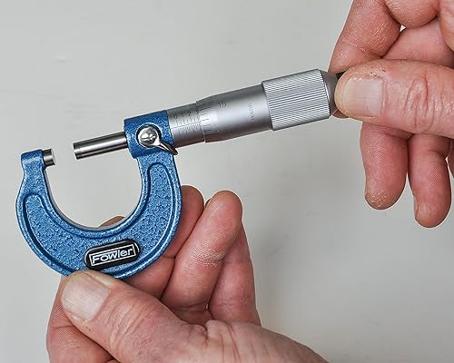 Fowler 52-253-001-1, Premium Outside Inch Micrometer with 0-1' Measuring Range - Poueer
